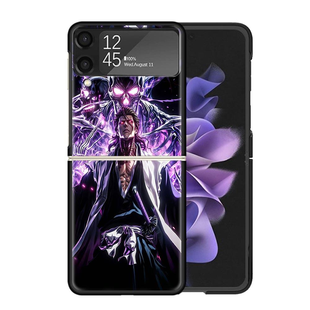 Aizen Sousuke Bleach Cases For Samsung Galaxy Z Flip 4 5 6 7 3 Z Flip7 Flip6 Flip4 Flip5 Flip3 5G Hard Shockproof Fundas Cover G