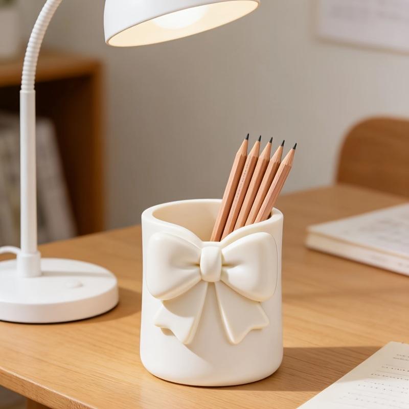 3D Fashion Desk Storage Bucket Multifunctional Eco-Friendly Makeup Brush Organizer Pen Holder for Student Dorm
