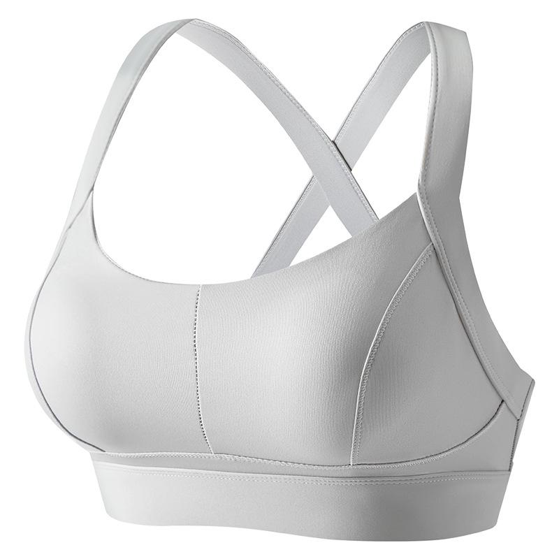 Women's Shockproof Sports Bra for Running and Yoga - Wire-Free, Side Support, Beautiful Back Design