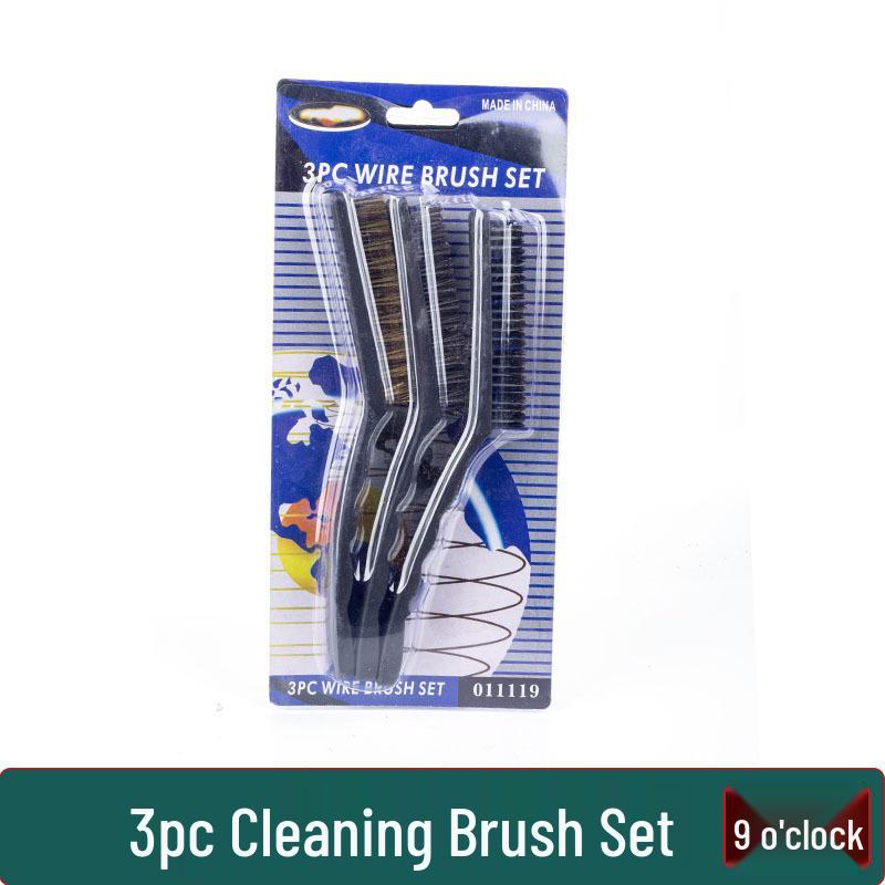 9-Inch Industrial Steel Wire Brush with Plastic Handle for Rust and Stain Removal
