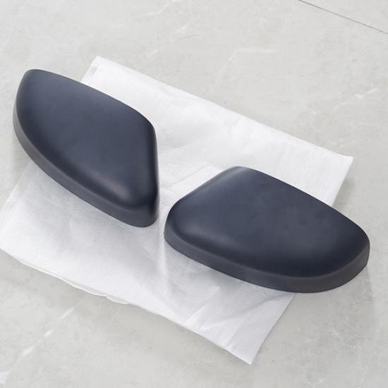 Pair Rearview Mirror Cover Cap Housing Matte Black For Ford Focus 2012 2013 2014