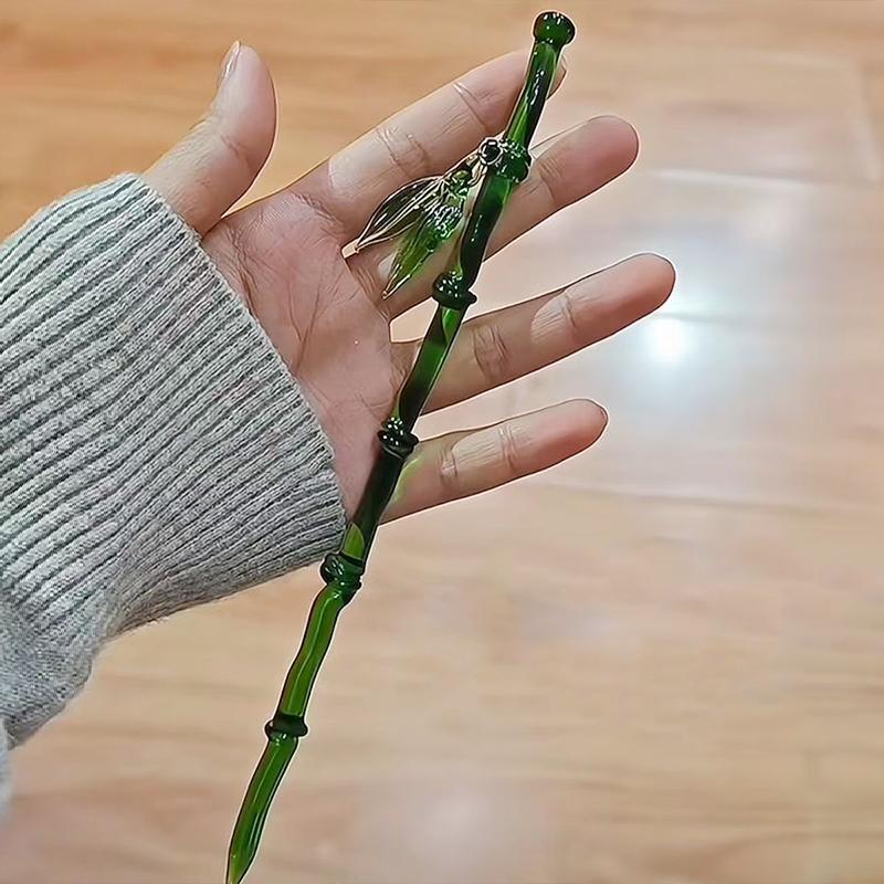 1 buc Plastic Creativitate Noduri de Bambus Haine Antice Frunze de Bambus Agrafă de Păr Minimalistă Cadou Stil Antic Modă