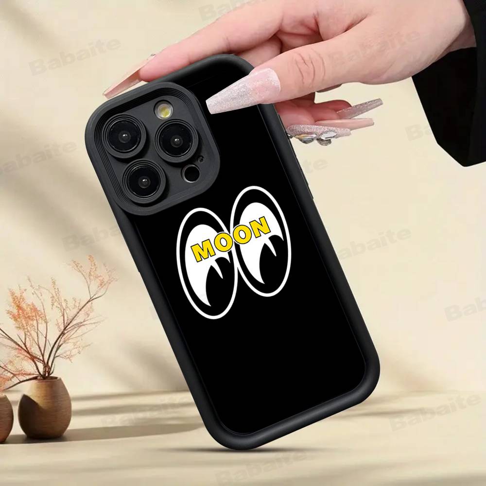 M-Moon-eyes Luxury Phone Case For IPhone 17 16 15 14 13 12 11 Pro Max 16E Plus INS Soft Cover