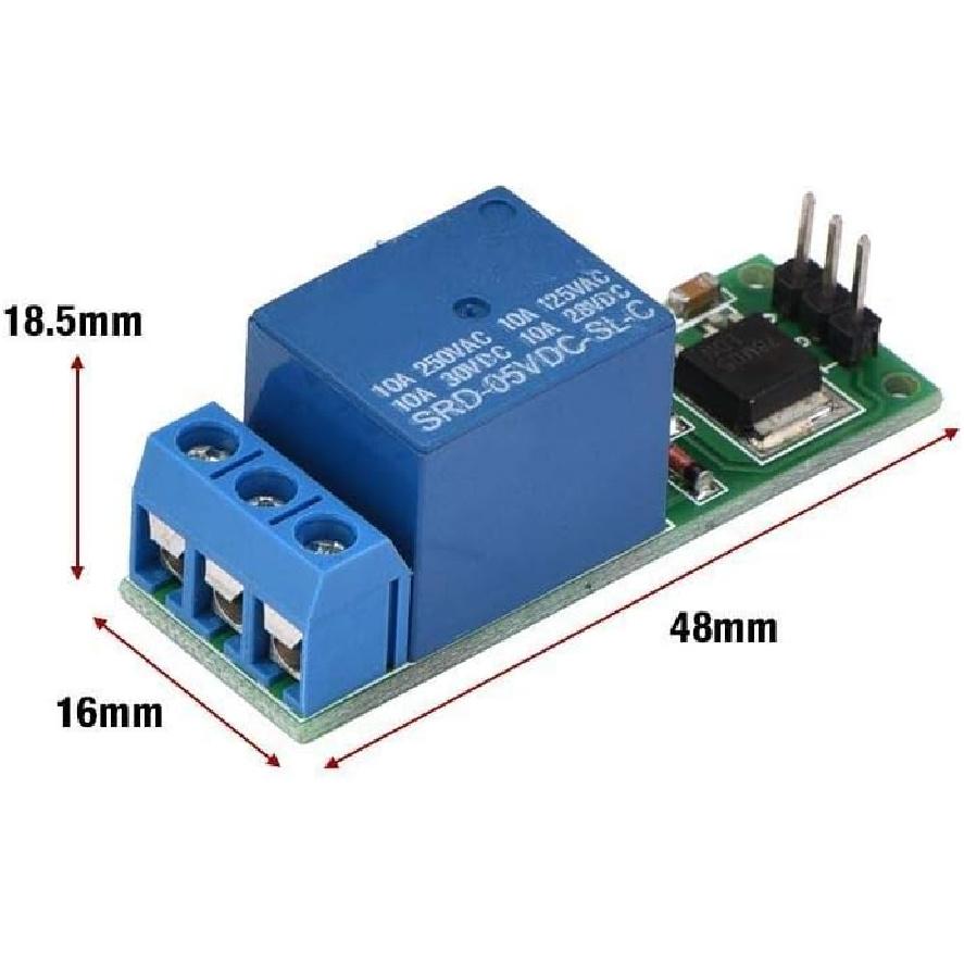 

Flip Flop Relay Module - Mini 6-24V Bistable Self-Locking Switch