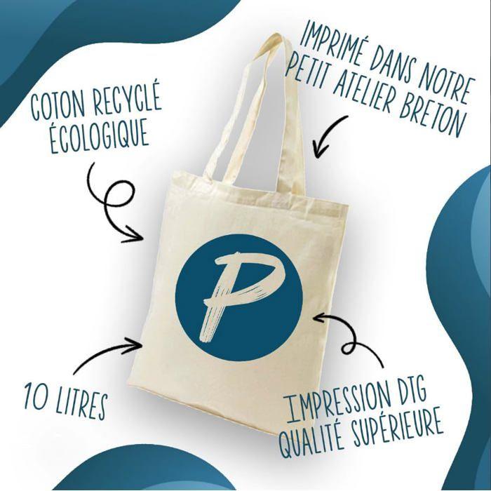 Tote bag - PLANETEE - Poker m'appelle - Coton - Imprimé en France - Grande contenance