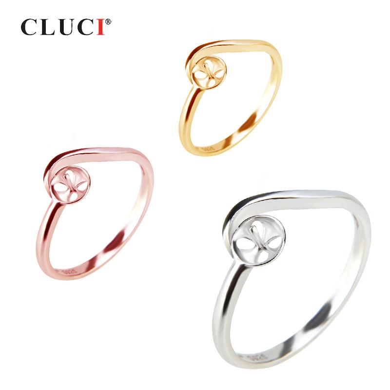 

CLUCI Style Adjustable Wedding Rings For Women Jewelry Bague Bijoux Sterling Silver Female Engagement Ring Accessory SR2056SB resizable серебряный
