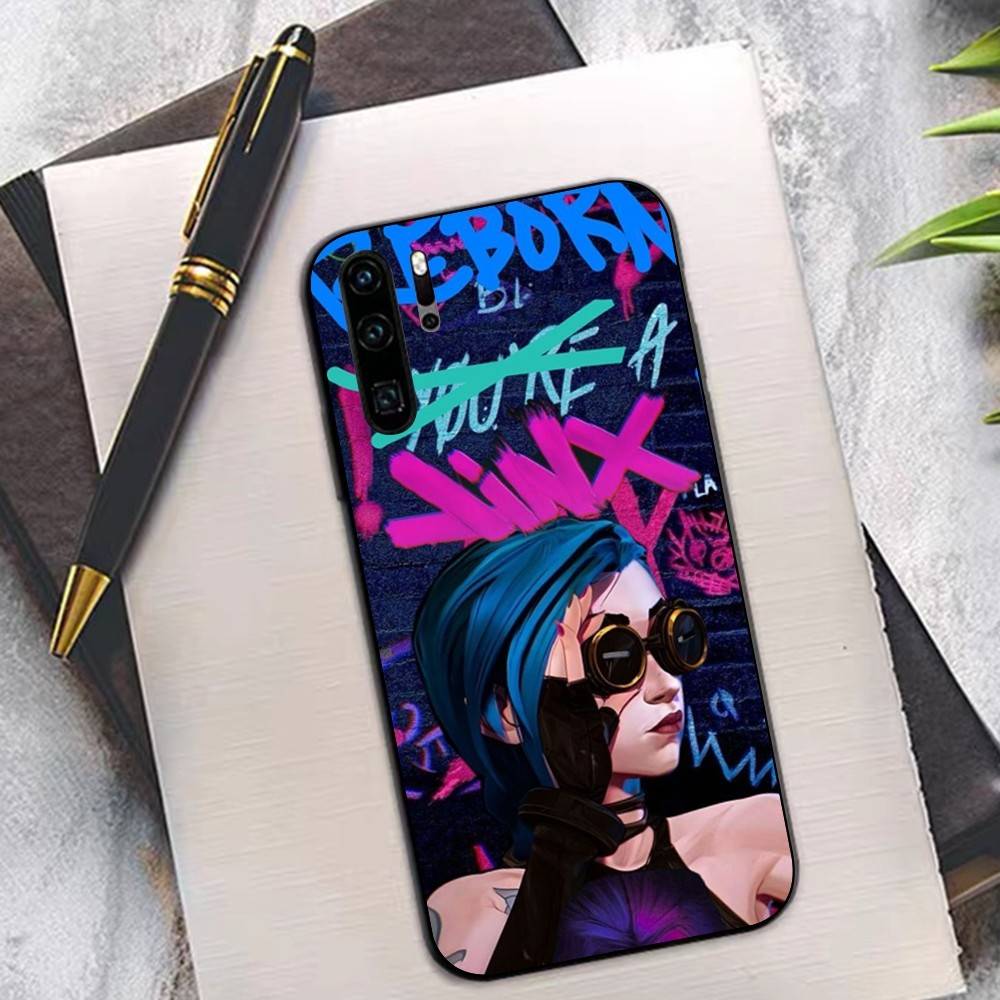 Anime A-Arcane J-JinxS Phone Case For Huawei P 8 9 10 20 30 40 50 Pro Lite Psmart Honor 10 Lite 70 Mate 20lite