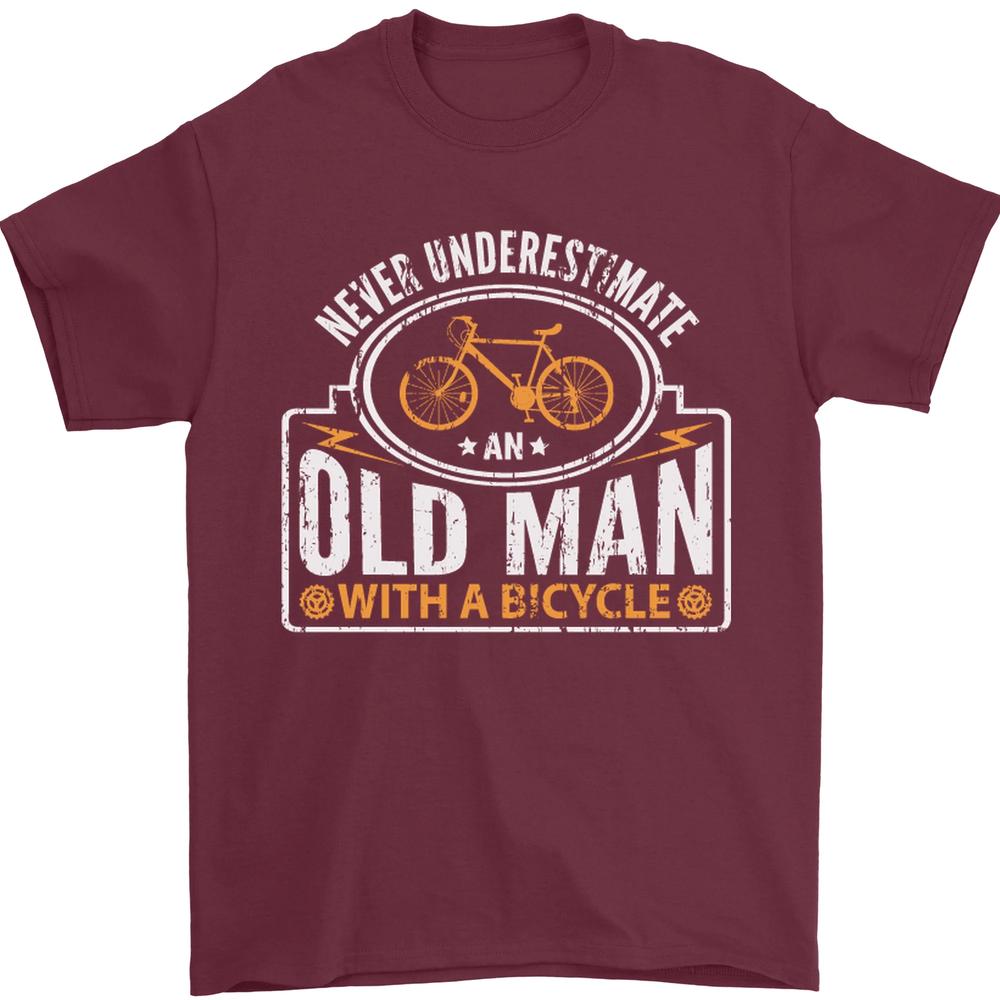 Cycling Old Unisex Cyclist Funny Bicycle Unisexs TShirt 100 Cotton S