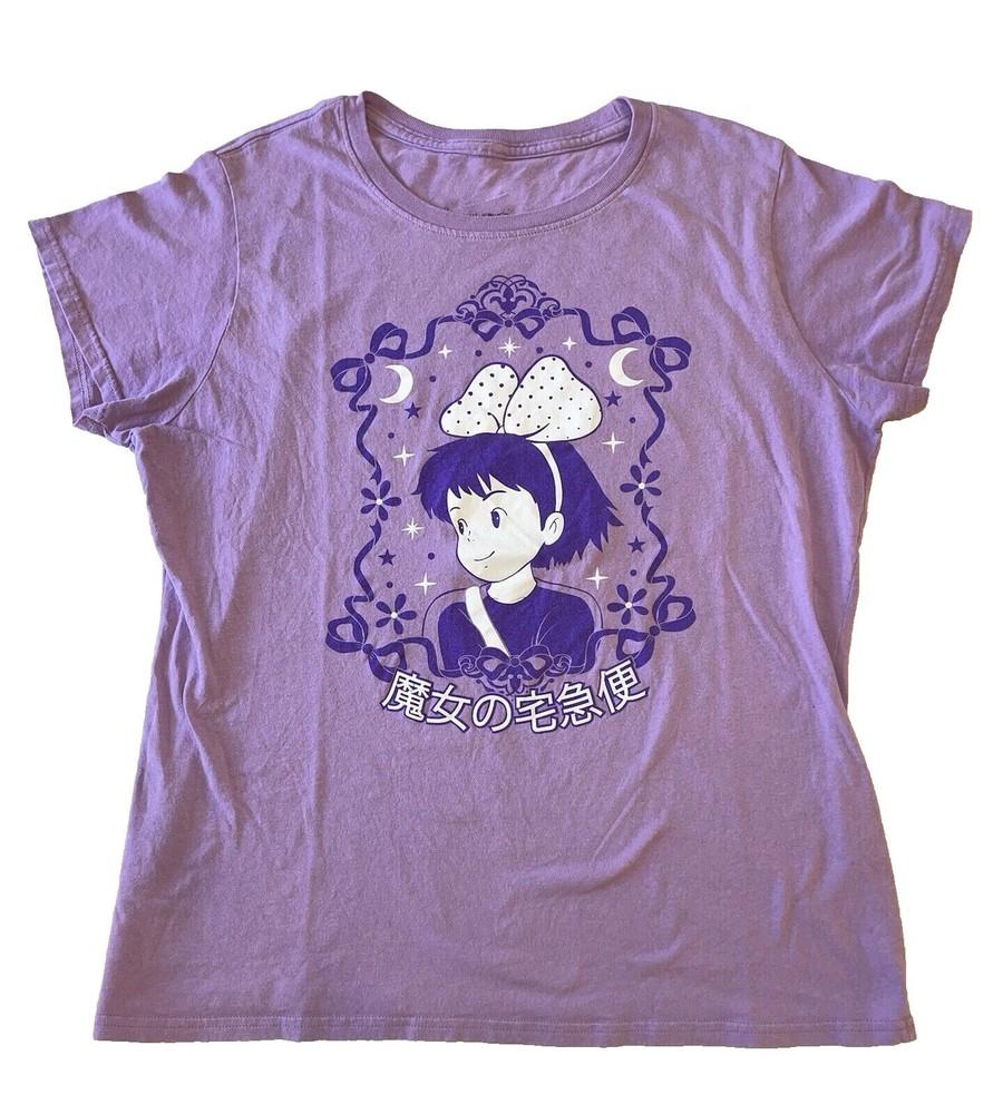 Kiki s Delivery Service Фиолетовая футболка Классическая хлопковая Унисекс S-5XL LI1531 Унисекс футболка XXXL