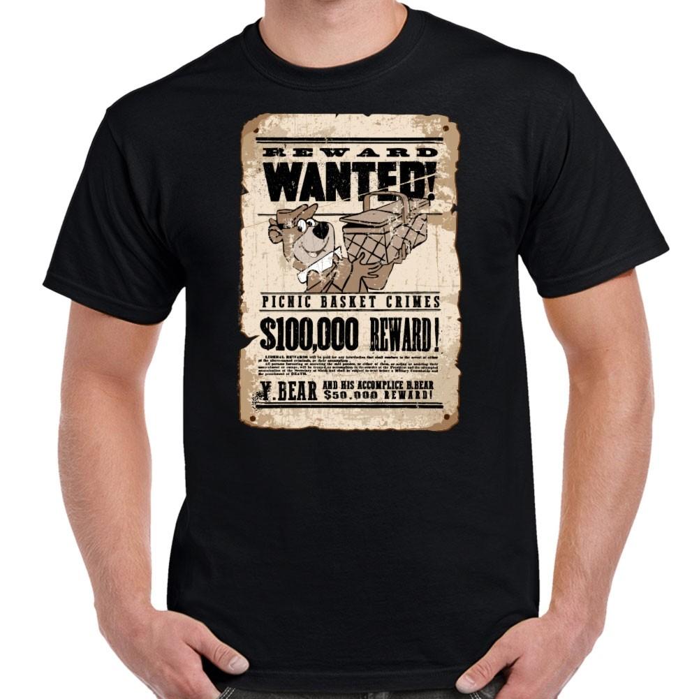 Yogi Wanted Poster Distressed T-Shirt S разноцветный