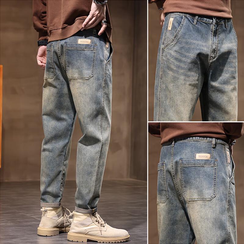 JEEP SPIRIT Men's American Retro Casual Jeans