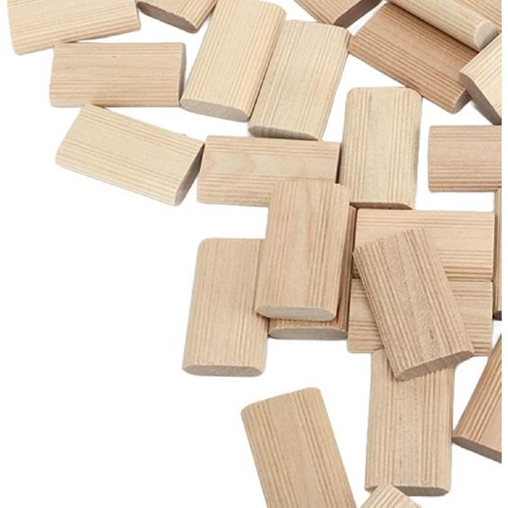 50Pcs Domino Tenon Beech Wood 8x40mm Loose Tenons Woodworking Accessory for Positioning Furniture DIY