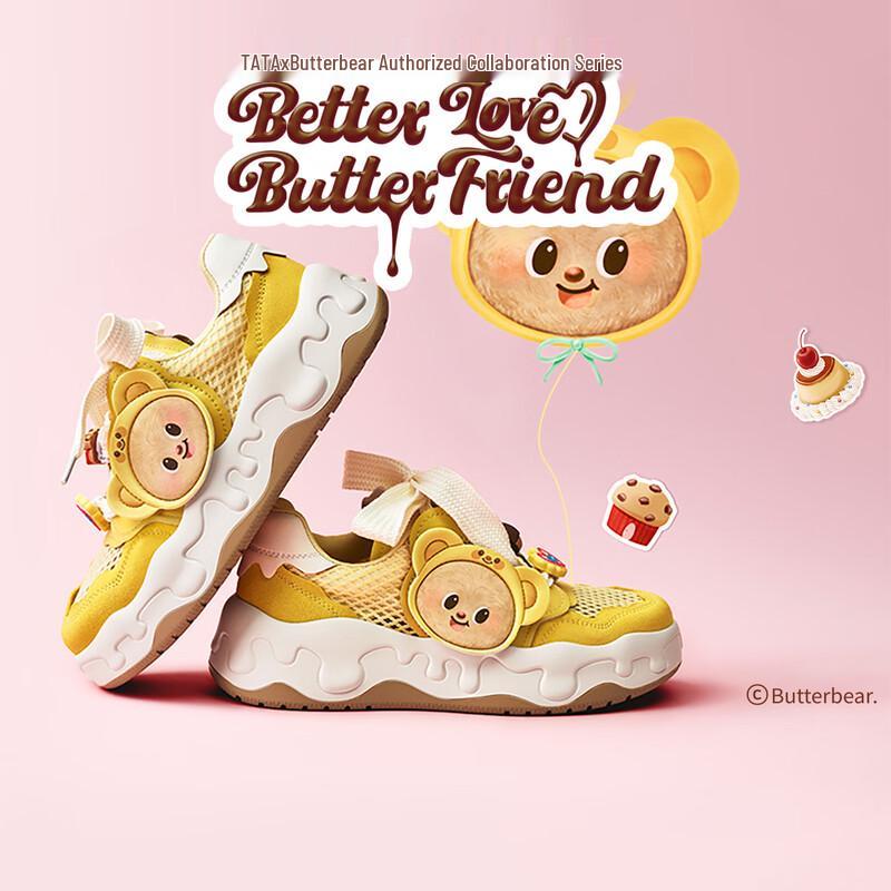 TATA Butter Bear Collaboration Breathable Platform Women s Sneakers 36