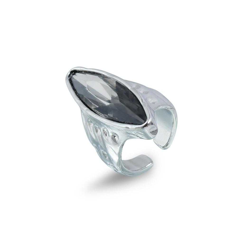 Geometric Black Diamond Adjustable Ring - Sweet & Cool Jewelry for Women