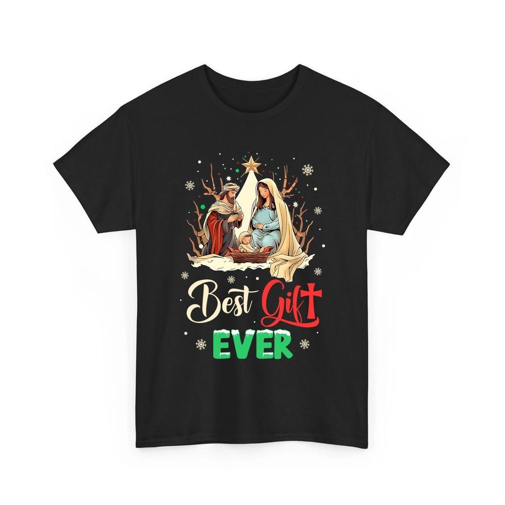 

Best Ever Christmas Cool Jesus Nativity Scene Christian Unisex TShirt Unisex T-Shirt XL