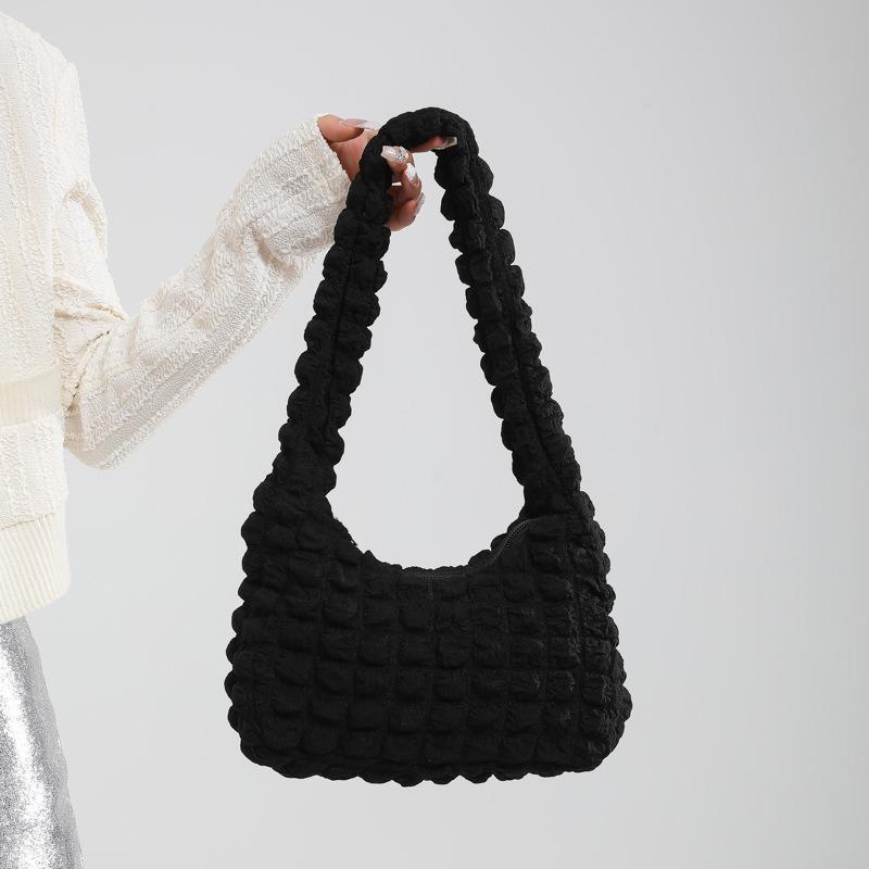 Today's Popular Bags Women's Bags Summer New Pleated Bubble Underarm Bags Beautiful Trendy Underarm Bags