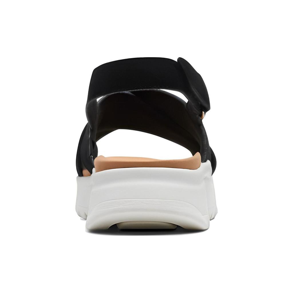 Clarks Two-Layer Cowhide Simple Comfortable Fashion Sandals Women sandals Black 261719484