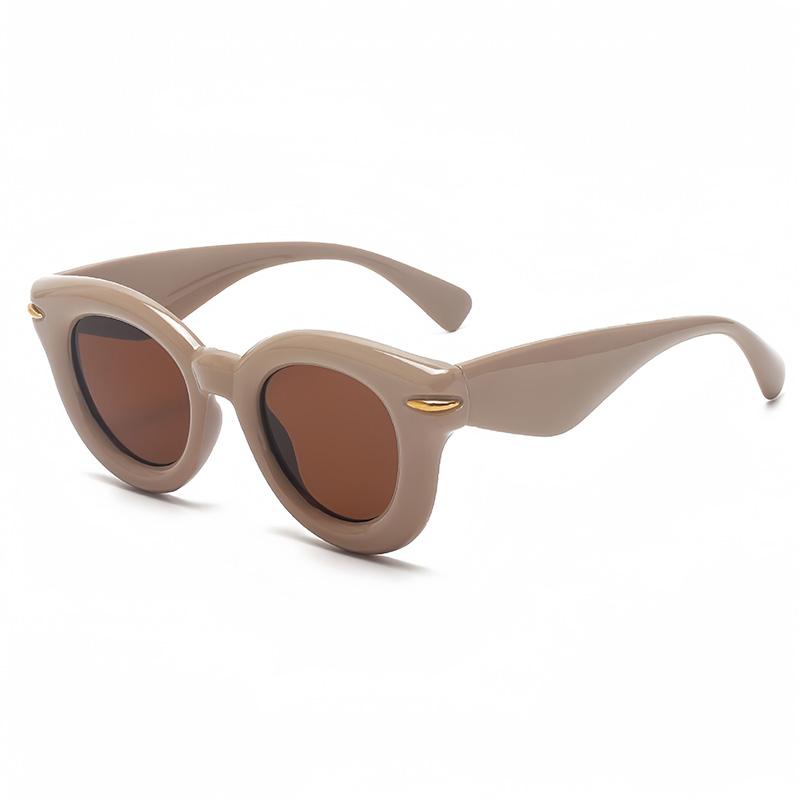 Vintage Exquisite Sweet Round Sunglasses Women Men Simple Fashion Luxury Sun Glasses Camping Travel Climbing Shade Glasses