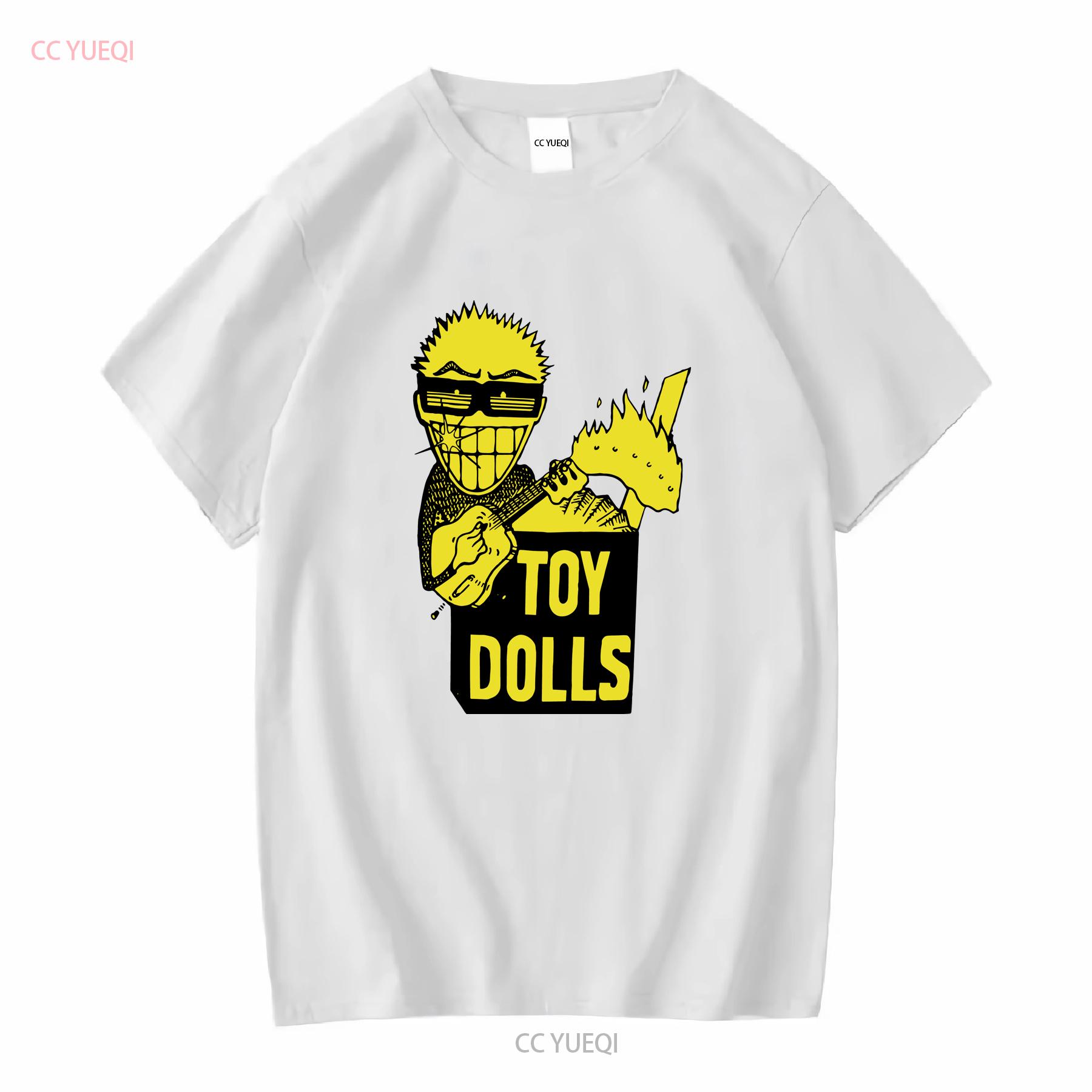 GUOYAN TOP THE TOY DOLLS IDLE GOSSIP NIEUW BLAUW T-SHIRT vintage gewassen stijlvol casual streetwear ademend homme mode grafisch M