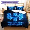 Al-Hilal Saudi FC Pattern Bedding,Quilt Set Quilt Cover Pillowcase Home Birthday Gift(1 * duvet cover + 2 * pillowcase, without core)
