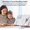 Desktop Book Stand for Reading with 360 Degrees  Rotating Base & Page Clips Foldable and Angle Adjustable for Cooking