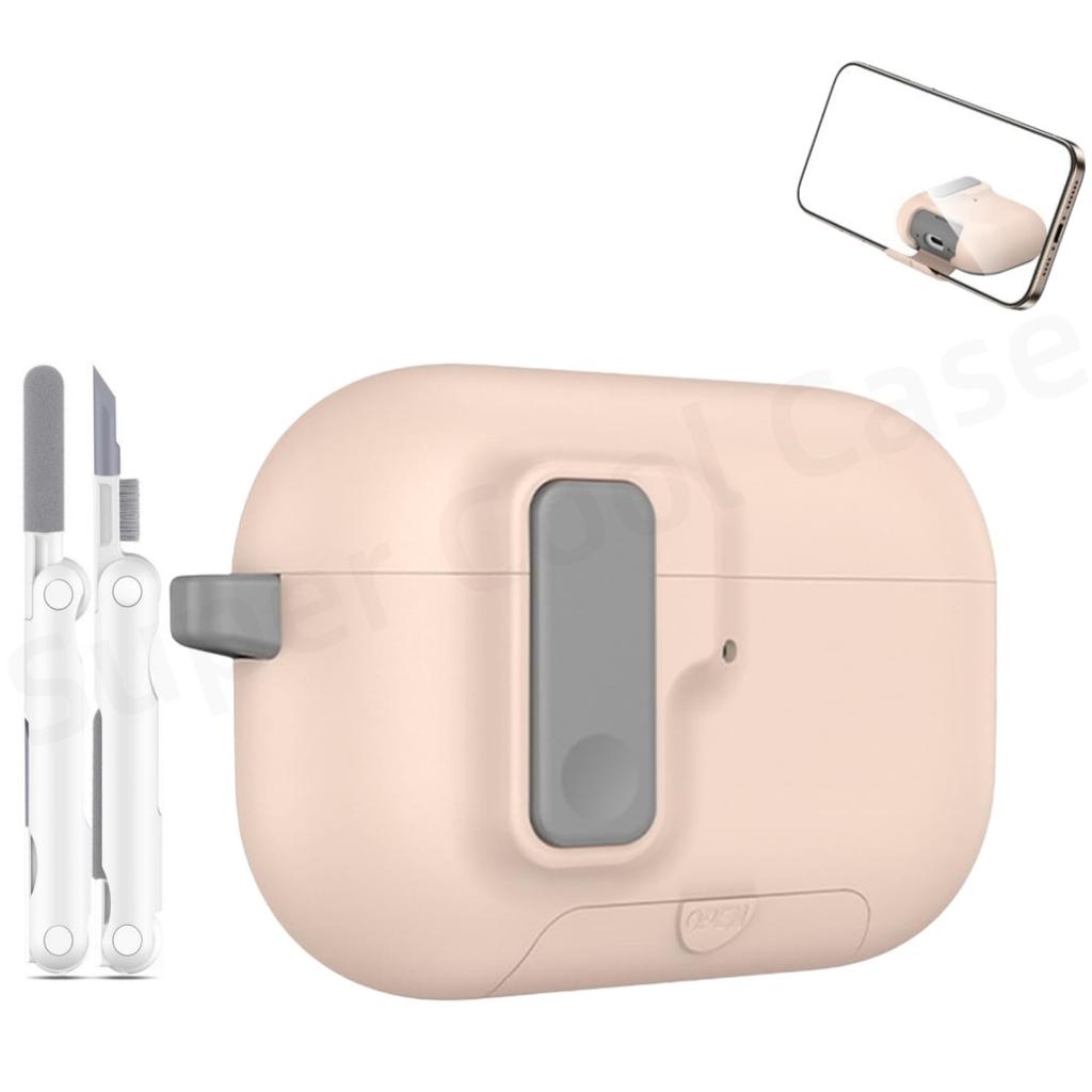 For AirPods Pro 3 Earphone Case For AirPods Pro 3 Case Full Body Shockproof Protective Phone Stand Style Case For AirPods Pro 3