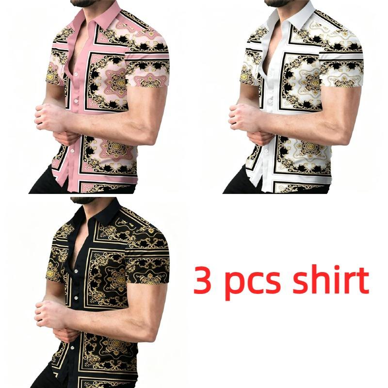 Street Fashion Pattern Printing Shirt Summer Hawaiian Beach Vacation Clothing Men's Street Style Shirt Daily Men's and Women's Shirt