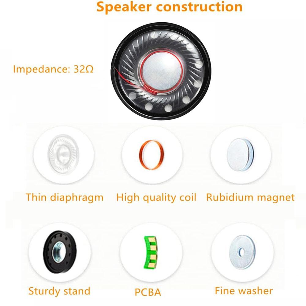 2Pcs Headphone Speaker 40mm Replacement For Bose Quitecomfort QC25 QC35 QC3 QC2