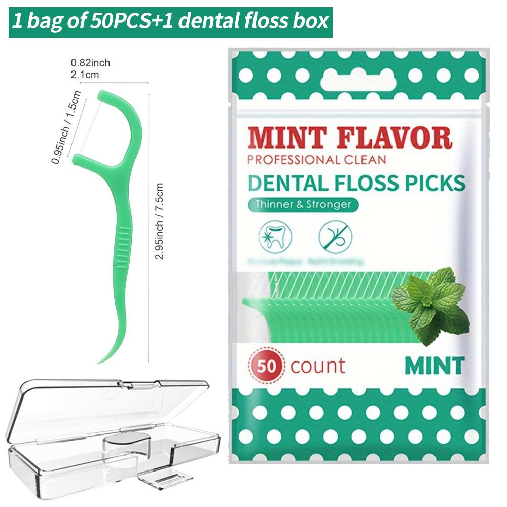 

Affordable mint dental floss stick+free dental floss box) can clean food residue between teeth -50/150/300/750/1200PCS