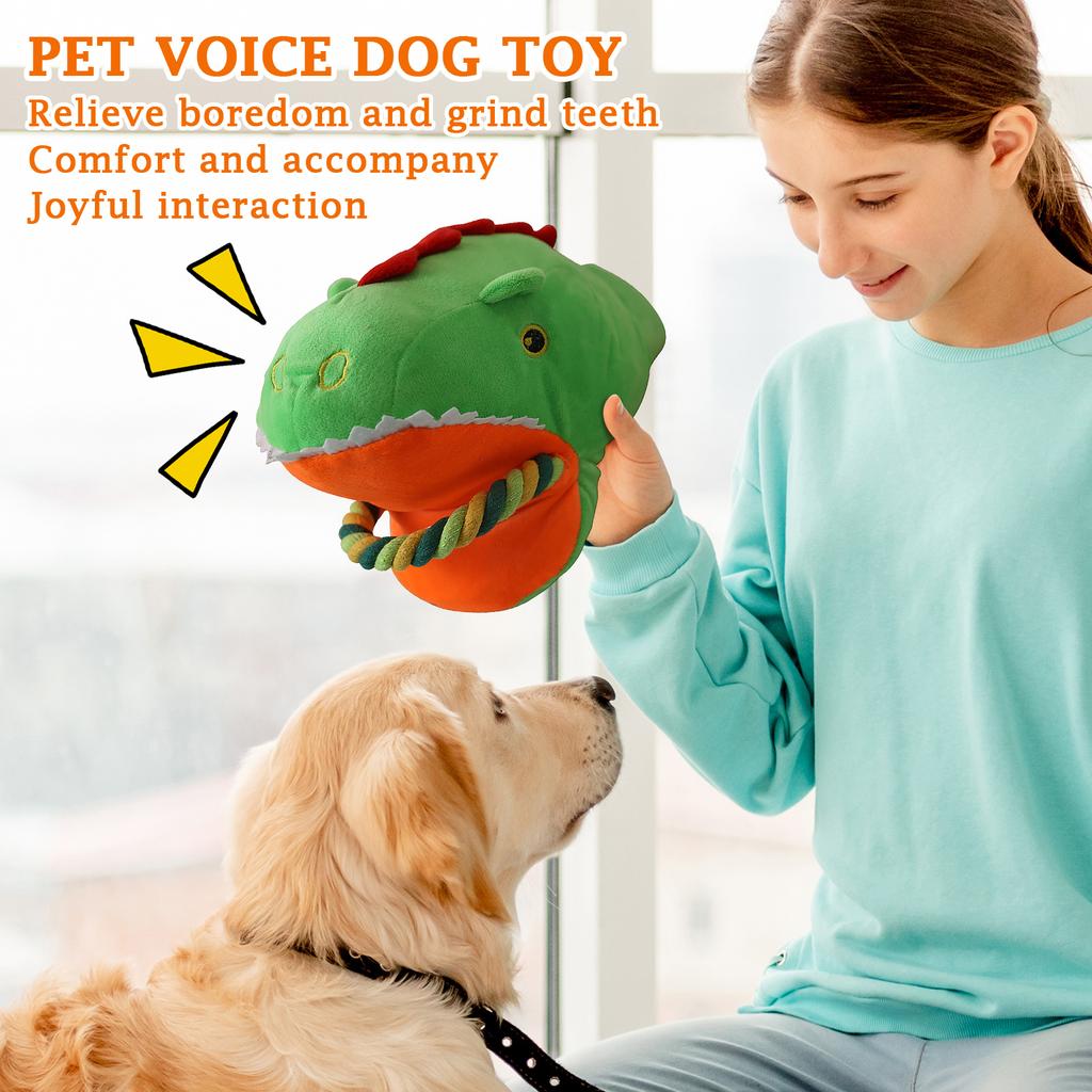 Squeaky Dog Toys For Aggressive Chewers, Interactive Plush Dog Chew Toys With Cotton Rope, Teeth Cleaning & Training Puppy Toys For Small Medium Large