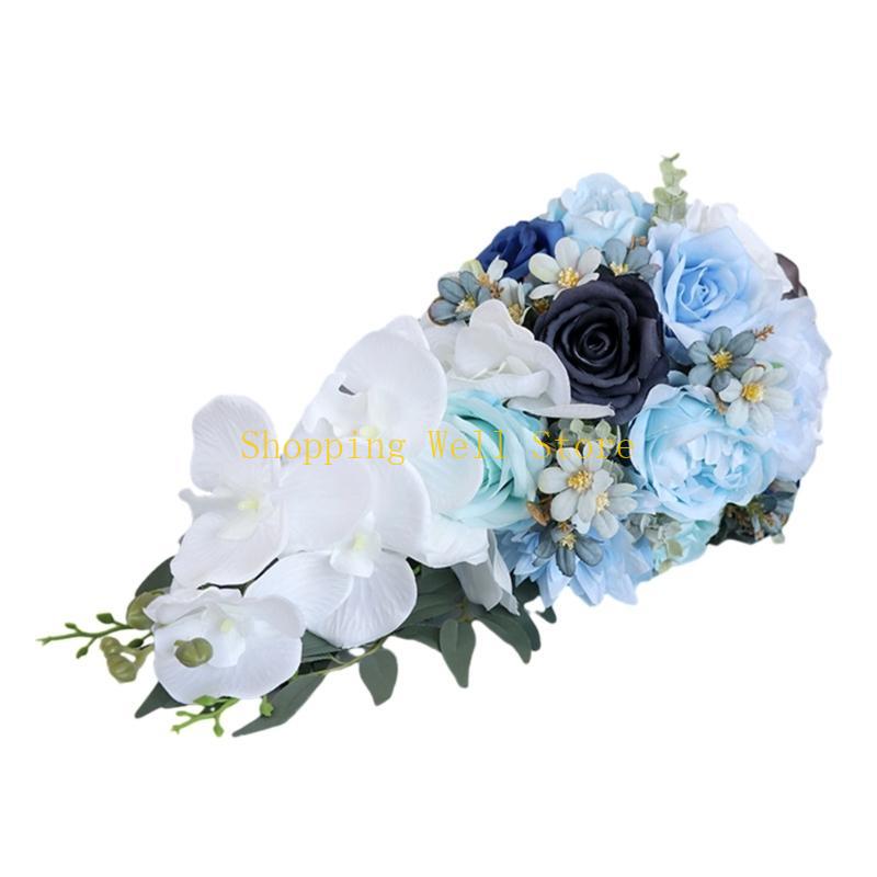 KX4B Bridals Bouquets for Wedding Artificial Artificial Roses Flower Fashion Decors China Mainland