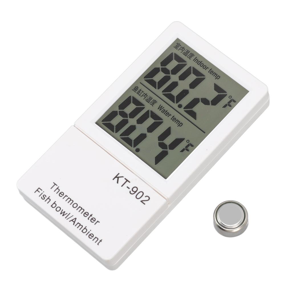 Digital Aquarium Thermometer Low Power Consumption Electronic Digital Fish in and Out Thermometer KT902