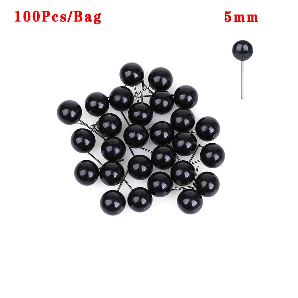 100Pcs Glass Eyes 4/5/8/10 Mm Needle Felting Teddy Bears Dolls Animals Black Eyes for DIY Hand Made Toy Doll Accessories