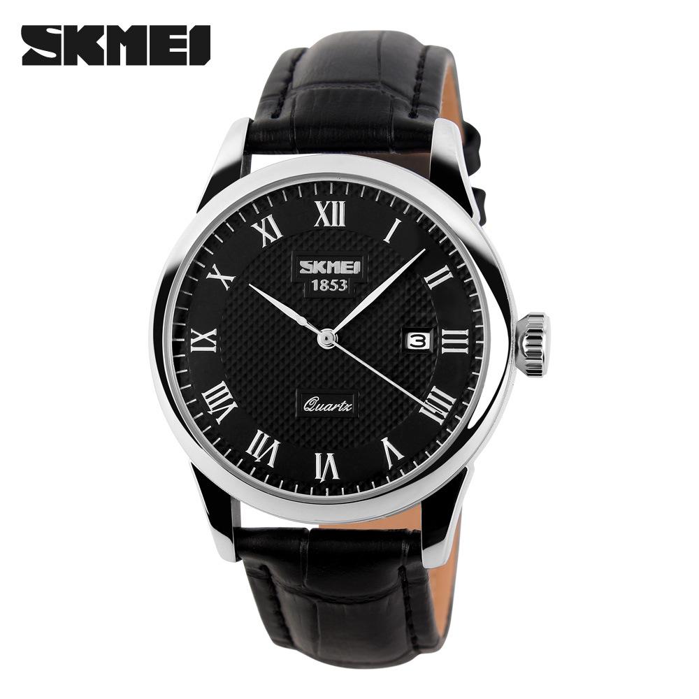 Shikemei Men's Casual Business Watch - Handsome, Elegant, Trendy, Waterproof with Single Calendar; Ideal for Men and Couples.