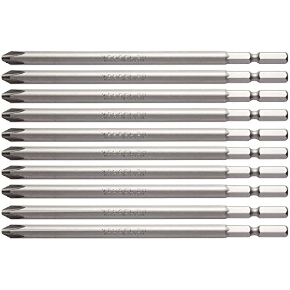 [Amazon.co.jp Exclusive] VESSEL (VESSEL) Screwdriver Bits for Air Electric Screwdrivers +2 x 120m...