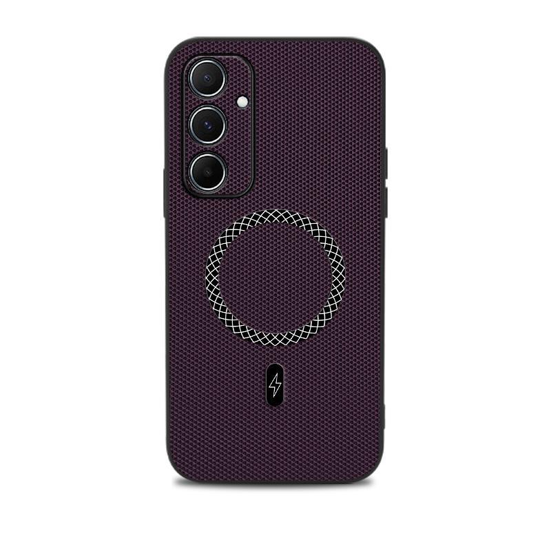 For Samsung A34 A54 Premium Shockproof Magnetic Phone Case For Samsung Galaxy A54 Leather Texture Pattern Anti-Fingerprint Cover