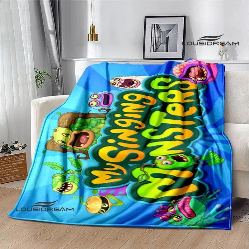 Game My Singing Monsters printed blanket Flange Warm blanket picnic blanket Soft and comfortable blanket Birthday Gift