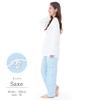 SAZAC Cinnamoroll Long Sleeve Pajama Set and Jersey Cotton Loungewear Women's (Top Bottoms), (Sax/L/SAN1698)