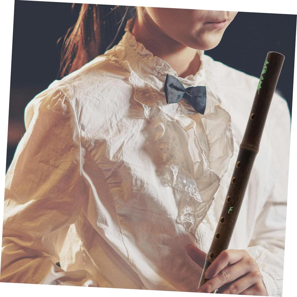 Ibasenice Bamboo Purple Bamboo Vertical for Traditional Chinese Compact Clear Perfect for Practice 6-Hole Flute, Flute, Beginners, Instrument, Size,