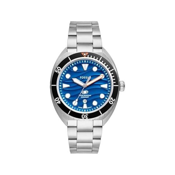 Мужские часы Fossil BREAKER с 3 стрелками и датой, из нержавеющей стали, FS6064