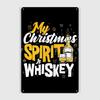 My Christmas Spirit Is Whi Metal Sign Wall Pub Pub Garage Custom Mural Painting Tin Sign Poster