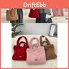 Plush Soft Textured Shoulder Bag Stylish Tote Bag For Daily Commuting In Pink Brown Maroon
