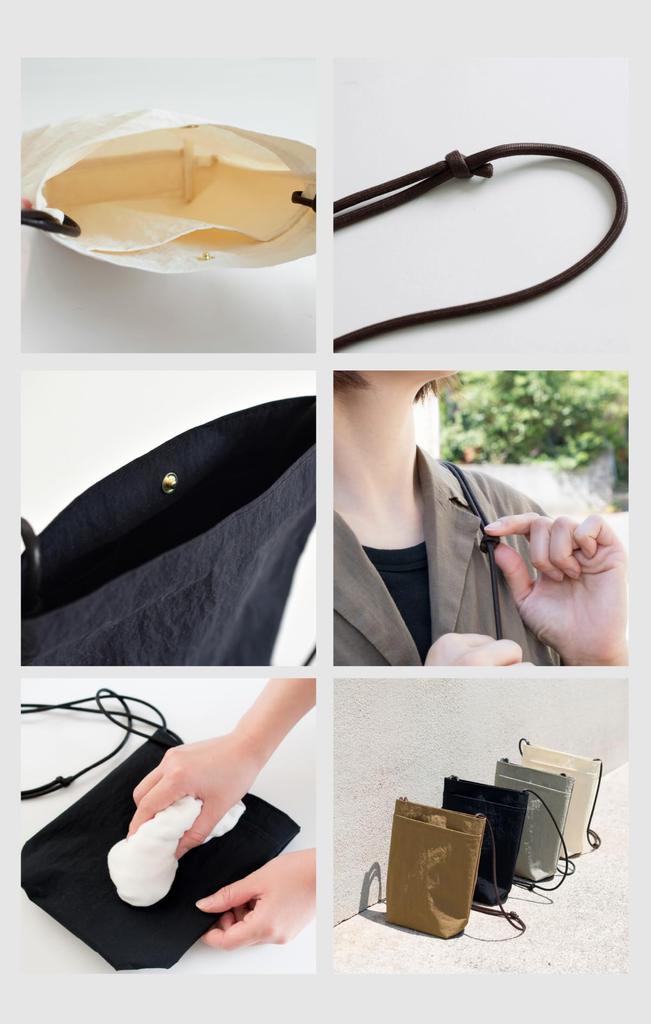 aso Shoulder water mini shoulder made in 175 x 220 x 70 plus for women and smartphone [ ] bag, repellent, lightweight, bag, bag-in-bag, Japan, approx.