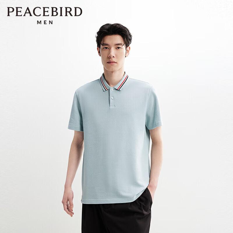 PEACEBIRD Men s Casual Slim-Fit Polo Shirt L