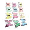 200pcs 7cm Butterfly Decals PVC 3D Butterflies Removable Mural Wall Stickers for Home Room Bedroom Party Decoration