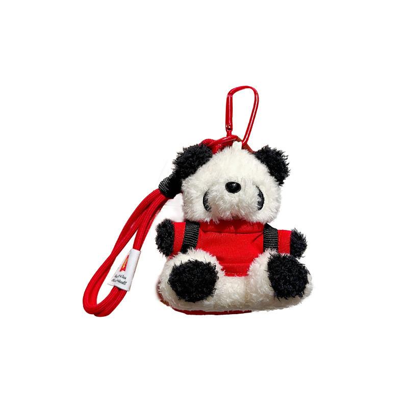 Panda Colorful Plush Backpack Keychain Cute Doll Pendant Perfect For Gifts