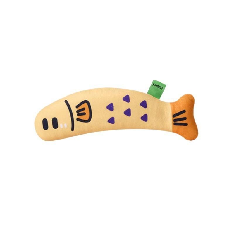 Pet Cat Mint Toy Cat Toy To Amuse Cats Hemp Cloth Fish Self-relaxing and Entertaining Cat Mint Cat Toy Small Realistic Fish
