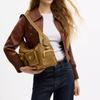 Coach Turnlock Backpack Bag Adjustable Shoulder Strap Calf Leather Shoulder Bag Women's Olive