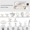Shangxingzhishi 62-Piece High-End Chinese Ceramic Dinnerware Set