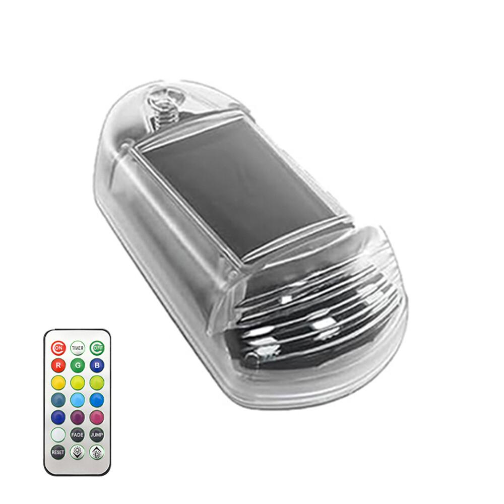 5 Pack Solar Powered Led Cab Roof Marker Running Lights W/Remote For Trucks Suv